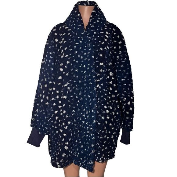 BumbleBella by Jill Martin Petite Sherpa Shawl Collar Button Lounger - Picture 3 of 6